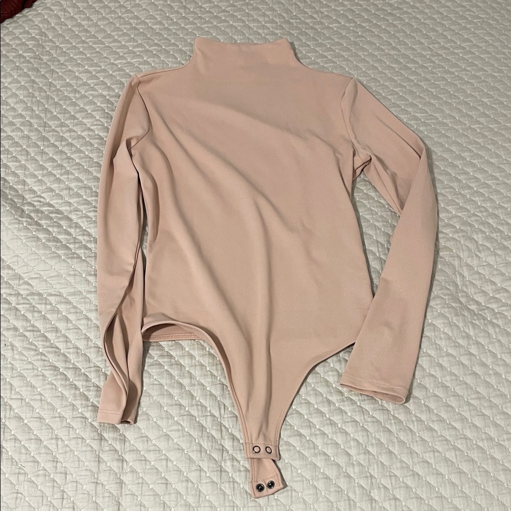 Express Pink Long Sleeve Bodysuit
